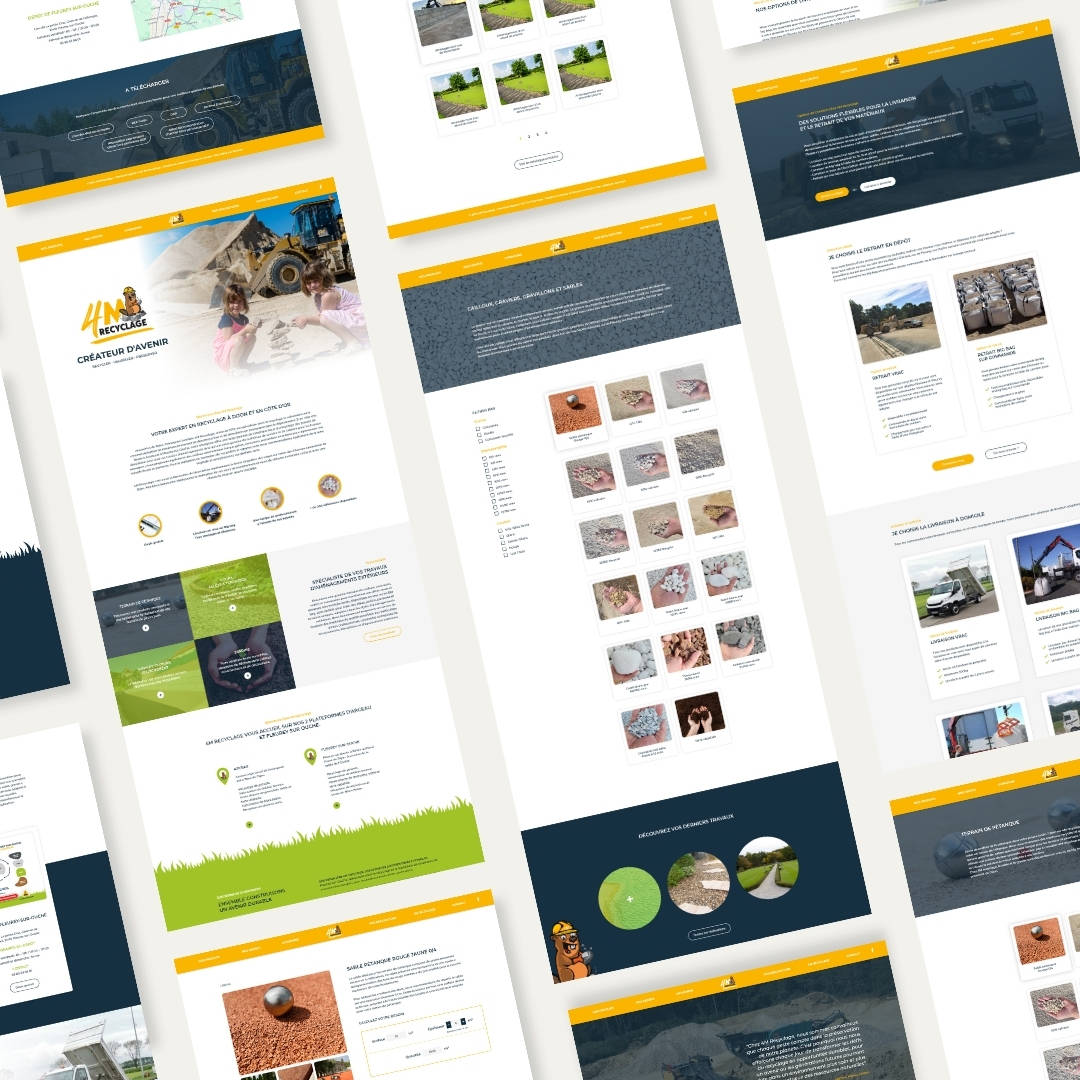 maquette site web 4m recyclage